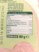 Vegetarischer Schinken Spicker Mortadella Ingredients