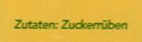 Original Grafschafter Goldsaft Ingredients