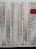 Fine Chocolates Nutrition Label