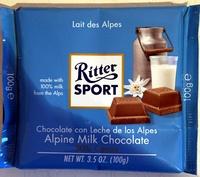 Ritter Sport Chocolat Suprieur Au Lait Des Alpes Report Card