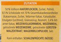 Vitalis Knusper Msli Schoko Feinherb Ingredients