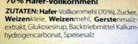 Vollkorn Haferkissen Ingredients