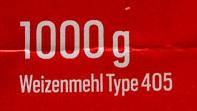 Weizenmehl Type 405 Ingredients