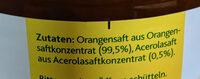 Milde Orange Ingredients