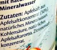 Gerolsteiner Apfelschorle Ingredients