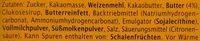 Schokokeks Zartbitter Ingredients