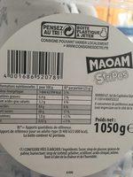 Maoam Stripes 150er Dose Ingredients