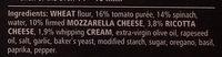 Dr. Oetker Pizza Tradizionale Spinaci E Ricotta Ingredients