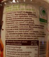 Zentis Belmandel Ingredients