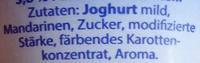 Almighurt SommerHit Mandarine Ingredients