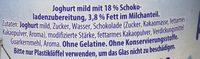 Almighurt Schokolade Ingredients