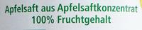 Apfelsaft Aus Apfelsaftkonzentrat Ingredients
