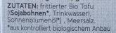 Bio Tofu Geschnetzeltes Ingredients
