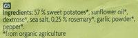 Skartoffelchips Mit Rosmarin Ingredients