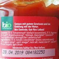 Bio Kids Tomatenketchup Ingredients