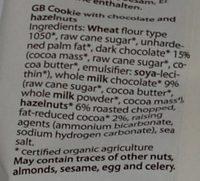 Mini Cookie Ingredients