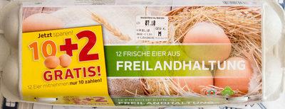 12 Frische Eier Aus Freilandhaltung