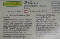 85% Kakao Ingredients