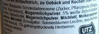 Chocolat Mit Himbeeren Ingredients