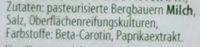 Bergbauern Kse Feinwrzig-cremig Ingredients