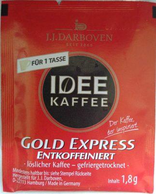 Idee Kaffee Gold Express Entkoffeiniert
