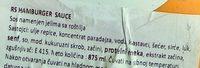 Hamburger Sauce Ingredients