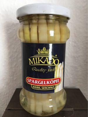 Spargelkpfe, Weiss, Geschlt