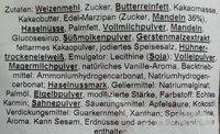 Konditoren-Gebckmischung Ingredients