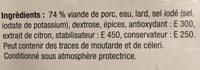 Saucisse De Viande Gruninger Emince Pour Salade Ingredients