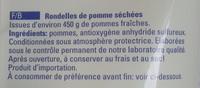 Rondelles De Pommes Sches Ingredients