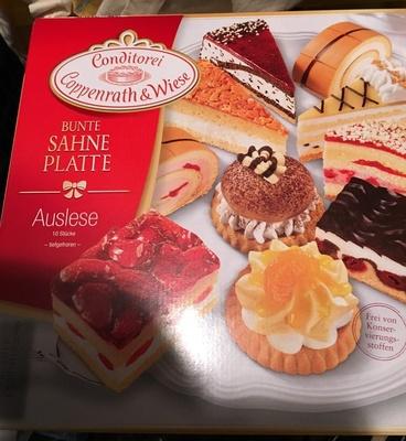 Bunte Sahne Platte