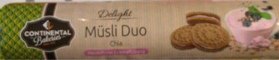 Delight Msli Duo, Chia, Heidelbeercreme-fllung