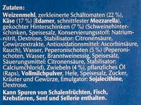 Steinofen Pizza Schinken Diavolo Ingredients