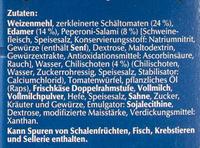 Steinofen Pizza Salami Diavolo Ingredients