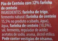 Po De Centeio Ingredients