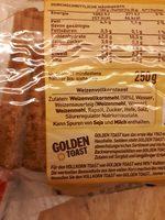 Golden Toast Vollkorn Toast Ingredients
