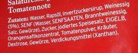 Salatdressing Mit Weinessig Und Tomatennote Ingredients