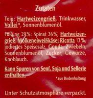 Spinat-Ricotta-Tortelloni Ingredients