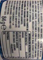 Chicles Orbit Menta Ingredients