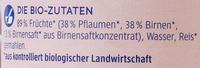 Pflaume Mit Birne Ingredients