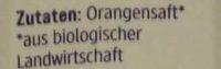 Orangen Saft Ingredients