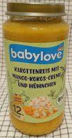 Babylove Kindermenue, Karottenreis Mit Mango-kokos. .. Report Card