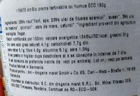 DM Bio Hummus Natur Ingredients