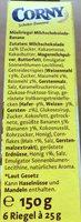 Corny Schoko-banane 6 Riegel Ingredients