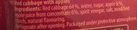 Apfel Rotkohl Ingredients