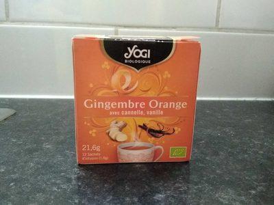 Infusion Gingembre, Orange, Cannelle, Vanille