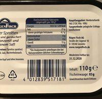 Rgen Fisch Kieler Sprotten 110 Ingredients