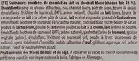 Topkuss Minis Ingredients
