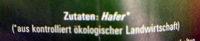 Bio Haferflocken Ingredients