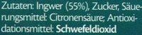 Ingwer Kandiert Ingredients
